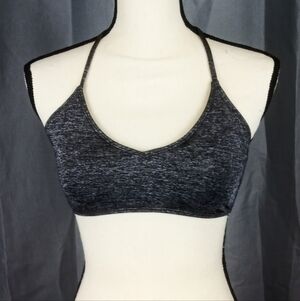 Heat Bikini Top, Gray And Black Heathered, Size L